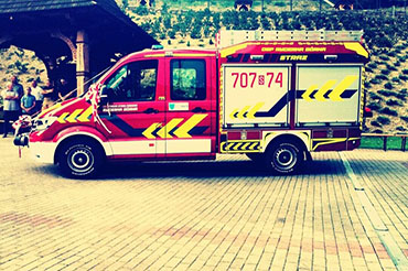 Hasičské vozidlo Volkswagen Crafter - Gmina Rajcza