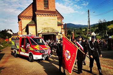 Hasičské vozidlo Volkswagen Crafter - Gmina Rajcza